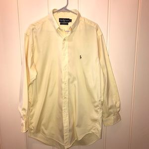 Polo dress shirt yellow men’s 16 32/33